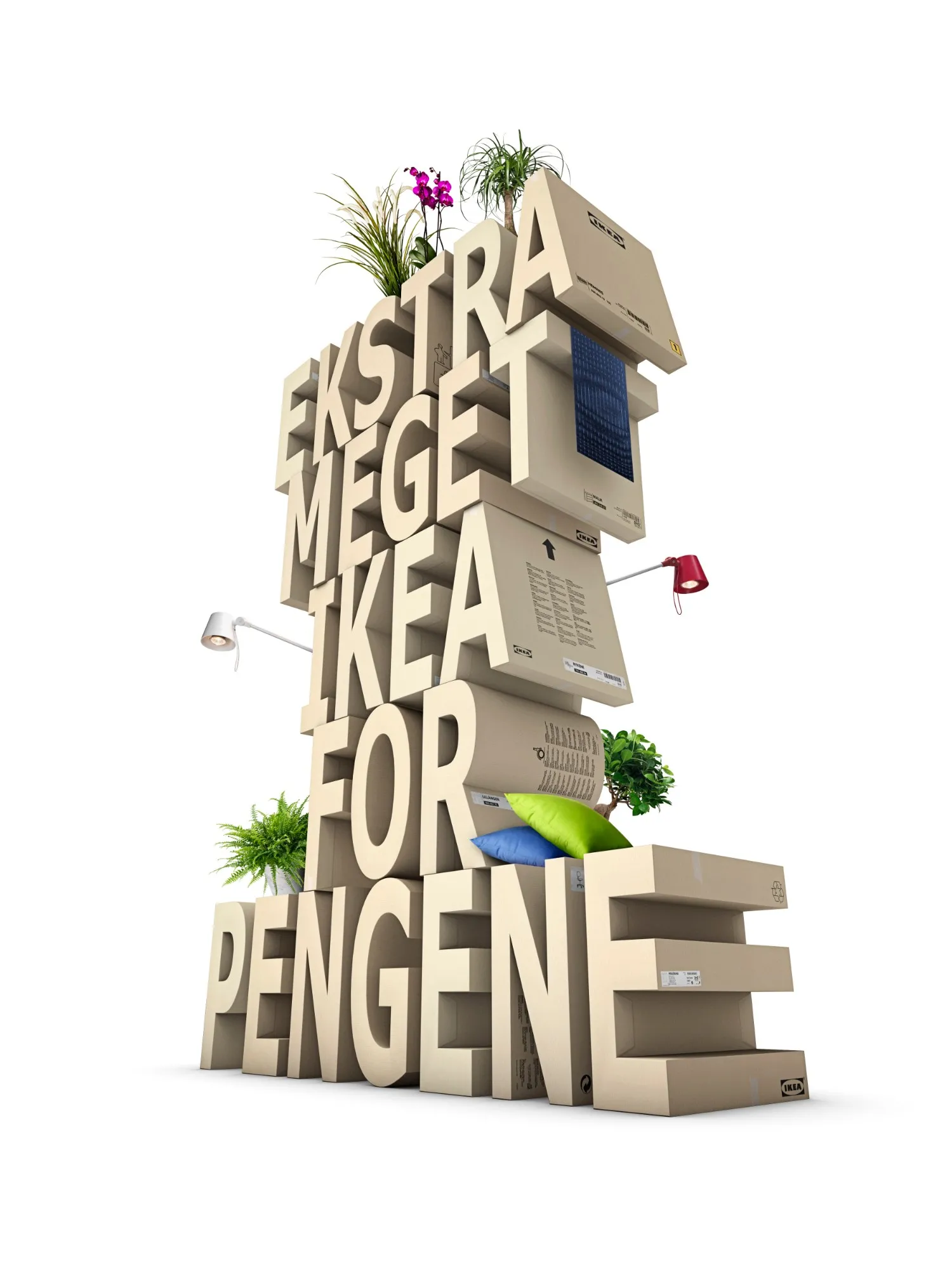 IKEA – Ekstra meget IKEA for pengene, sommerversion med planter, lamper og puder